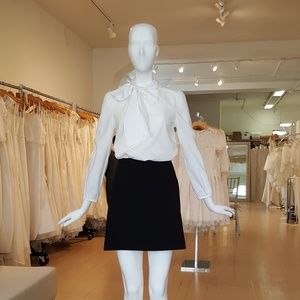 Amy Kuschel White Gallery Bow Blouse